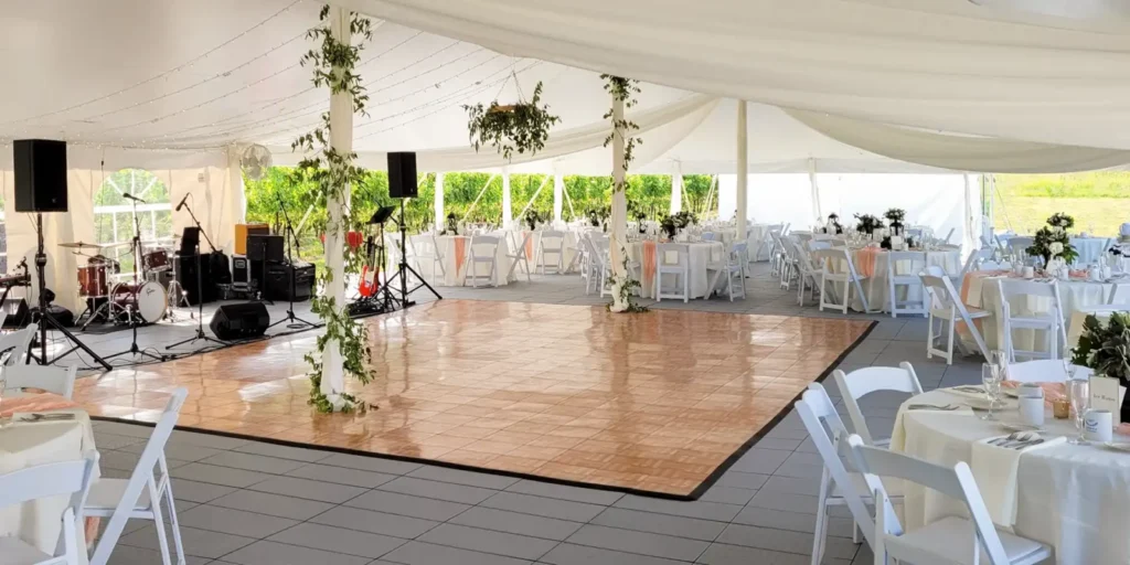 wedding tent with dance floor rentals hamilton nj